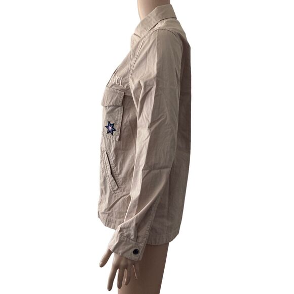 Love Tree Shacket Shirt Jacket Womens Small Part E-3CL Military - Picture 6 of 14